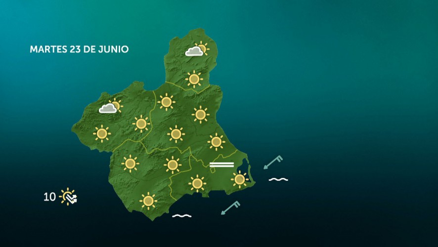 Cielos poco nubosos o despejados y temperaturas sin cambios
