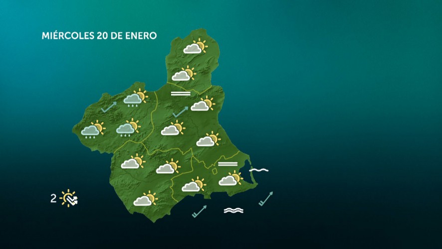 Temperaturas en ascenso sin descartar precipitaciones ocasionales a partir de la tarde
