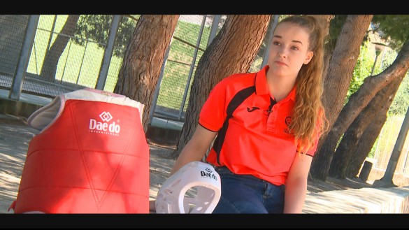 La archenera Beatriz Núñez, bronce en el Campeonato de España de Taekwondo