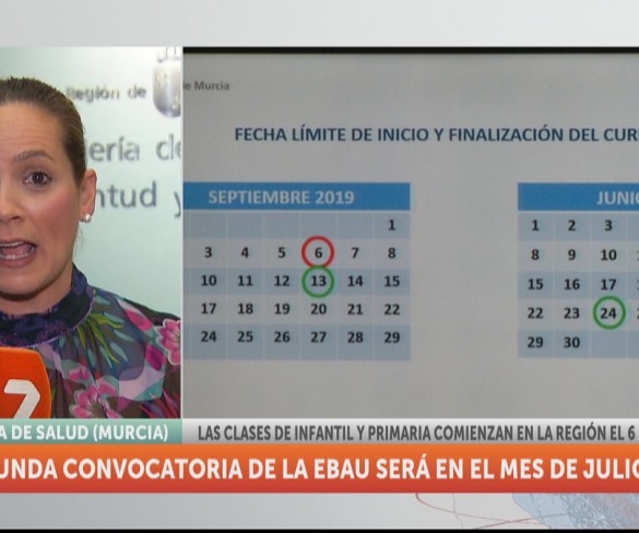 Las clases de Infantil y Primaria comenzarán el 6 de septiembre en la Región de Murcia