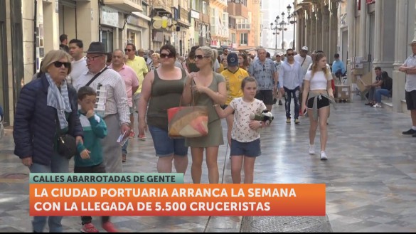 Más de 11.000 cruceristas recalan en Cartagena en Semana Santa