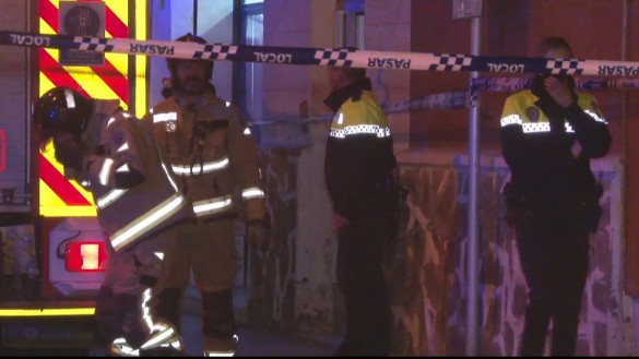 Una treintena de personas son desalojadas en La Unión tras el derrumbe de la cubierta de un edificio