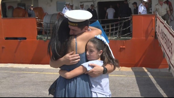 El Hésperides regresa a casa tras seis meses de misión en la Antártida