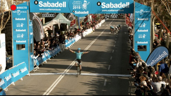 Pello Bilbao, de Astana, ganador de la primera etapa de la Vuelta a Murcia