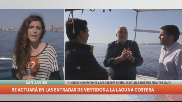 La calidad del Mar Menor mejora aunque se detectan vertidos de origen diverso