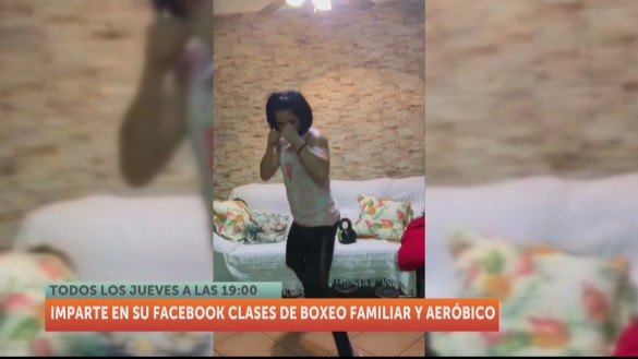 Mari Carmen Romero imparte clases de boxeo para amenizar la cuarentena