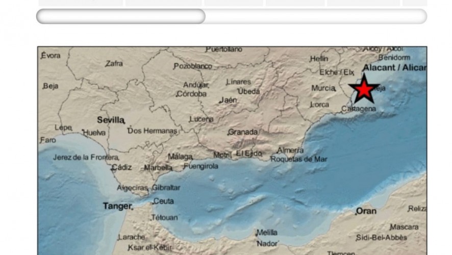 La costa de Cabo de Palos registra un movimiento sísmico de magnitud 4