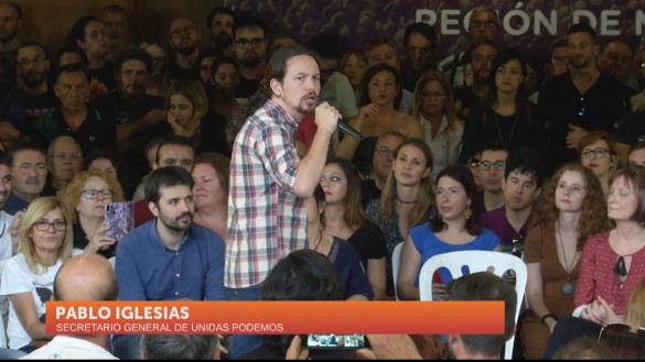 Iglesias apoya a los candidatos de Unidas Podemos en su visita a Murcia