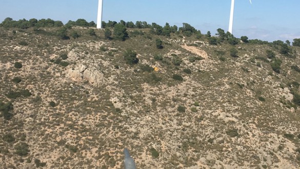 Muere un parapentista tras caer más de 30 metros en la Sierra del Buey, en Jumilla
