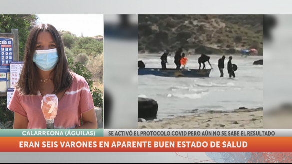 Interceptan una patera con seis inmigrantes a su llegada a Águilas