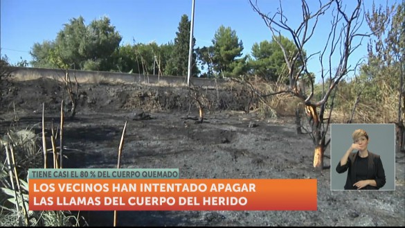 Un vecino de Los Garres (Murcia) sufre quemaduras graves en una quema descontrolada