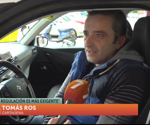 Los taxistas de la Región de Murcia apoyan las huelgas de Madrid y Barcelona