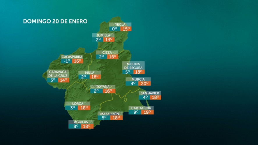 Cielos nubosos con precipitaciones ocasionales