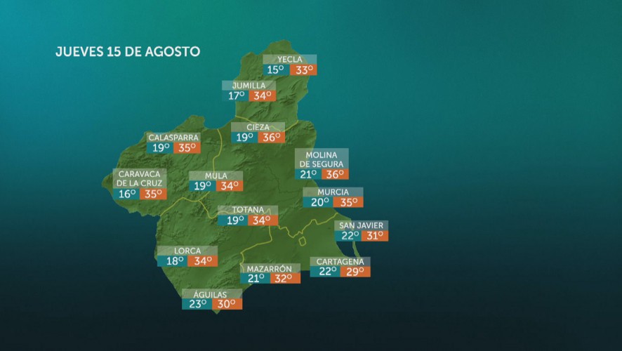 Temperaturas mínimas con pocos cambios y máximas en ascenso