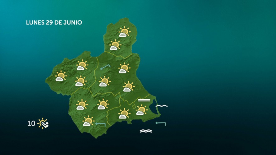 Cielos poco nubosos y temperaturas con pocos cambios