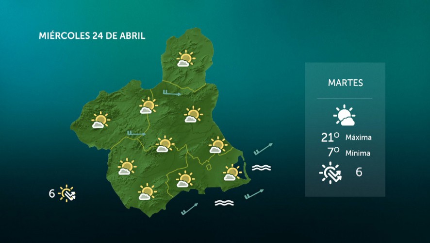 Fuertes intervalos de viento en el litoral