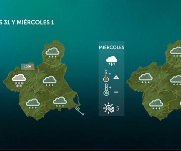 Caen las temperaturas y vuelven las lluvias a la Región