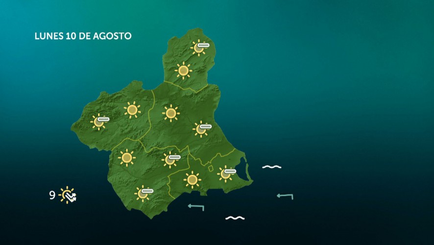 Temperaturas con pocos cambios, o máximas en ligero descenso