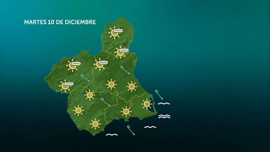Temperaturas en descenso, salvo máximas sin cambios en el interior