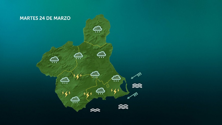 Chubascos que pueden ser tormentas, sin descartar que sean fuertes y con granizo