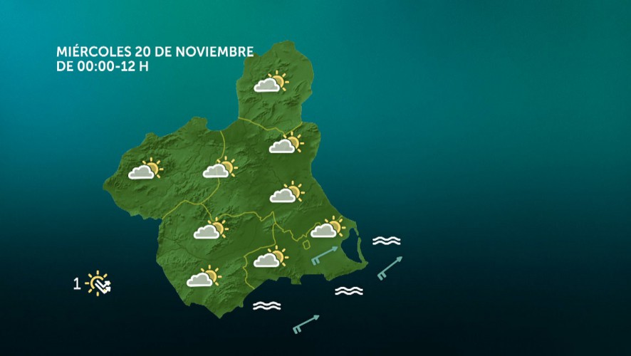 Cielos nubosos o cubiertos, sin descartar precipitaciones dispersas al final del día