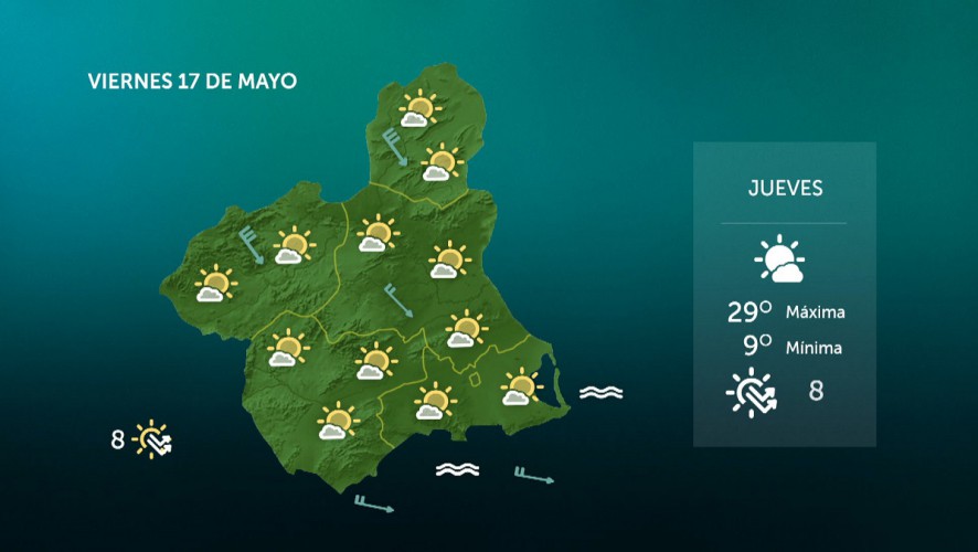 Máximas en descenso en el Noroeste y el Altiplano, en ascenso en el resto