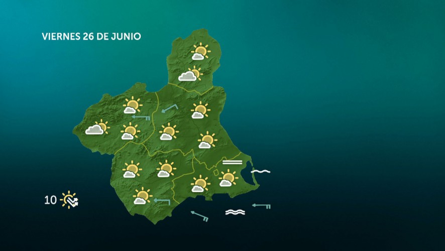 Temperaturas en ligero descenso en el litoral, sin cambios en el interior