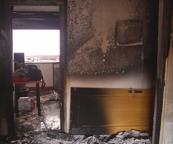 Cinco personas de la misma familia atendidas en un incendio de vivienda en Churra