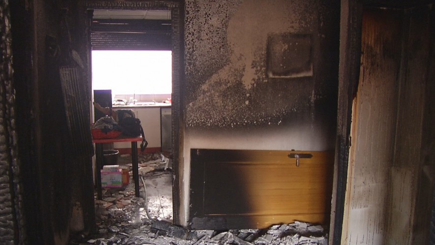 Cinco personas de la misma familia atendidas en un incendio de vivienda en Churra