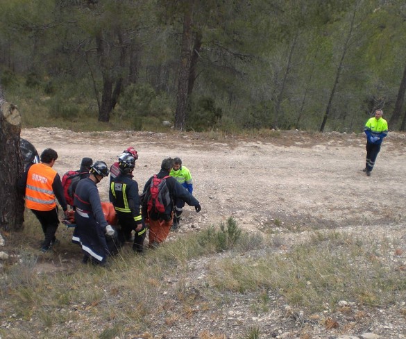 Rescatan a un joven de 32 años en la Sierra del Carche de Jumilla