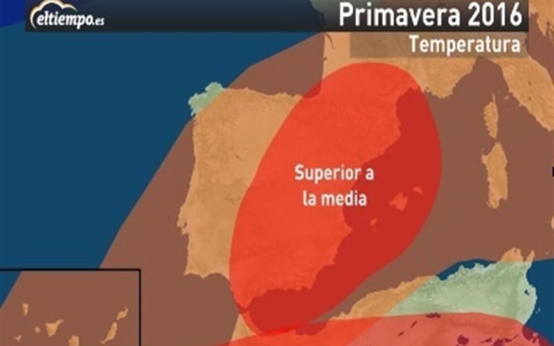 La primavera de 2016 será más cálida y seca de lo habitual