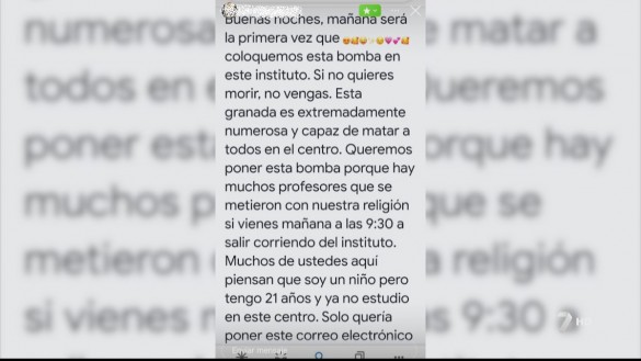 Un falso aviso de bomba pone en alerta un instituto en San Javier