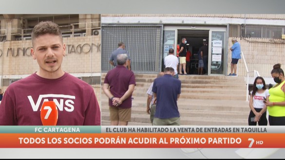 El Cartagonova podrá acoger a todos los abonados por primera vez en 18 meses