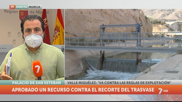 El Gobierno regional anuncia un recurso contra el trasvase de 14 hm³ de agosto