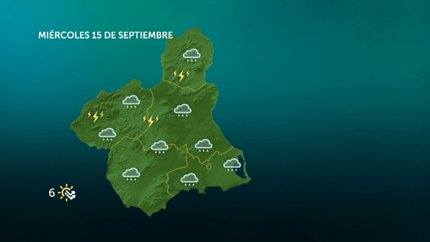 Chubascos que pueden ser fuertes de madrugada en el litoral