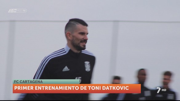 Primer entrenamiento de Tony Datkovic tras su vuelta a Cartagena