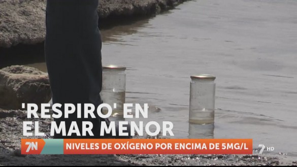El oxígeno en el Mar Menor en Santiago de la Ribera es “normal” para la época del año
