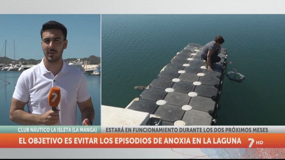 Comienzan las pruebas del proyecto de difusión de oxÃgeno en el Mar Menor